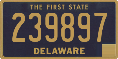 DE license plate 239897