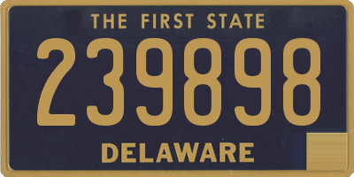 DE license plate 239898