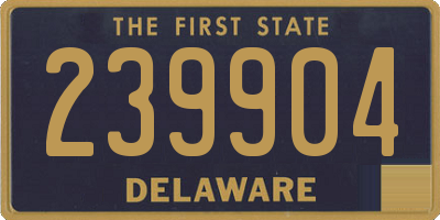 DE license plate 239904