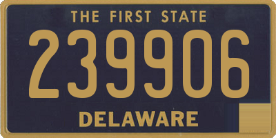 DE license plate 239906