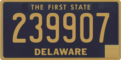 DE license plate 239907