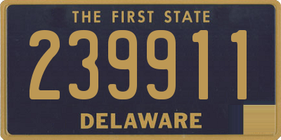 DE license plate 239911