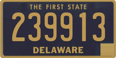 DE license plate 239913