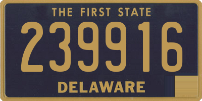 DE license plate 239916