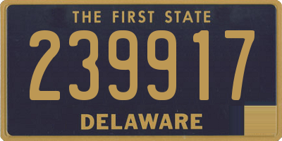 DE license plate 239917