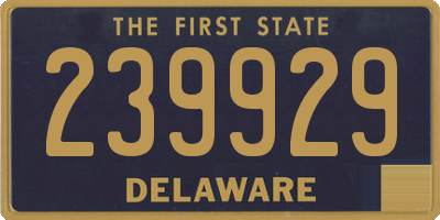 DE license plate 239929