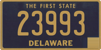 DE license plate 23993