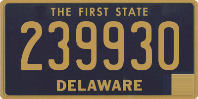 DE license plate 239930