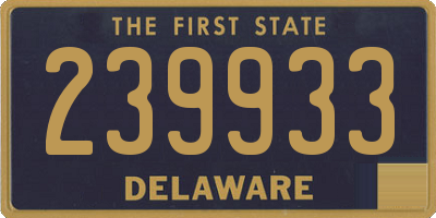 DE license plate 239933