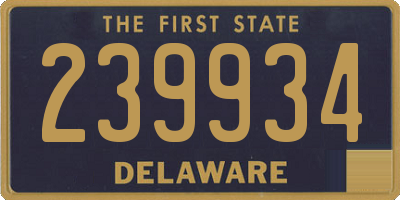 DE license plate 239934
