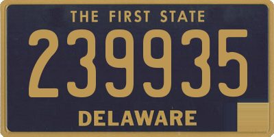DE license plate 239935