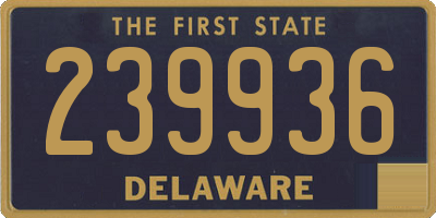 DE license plate 239936