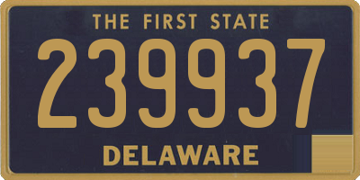 DE license plate 239937