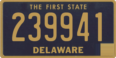 DE license plate 239941