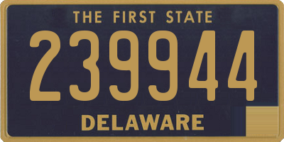 DE license plate 239944