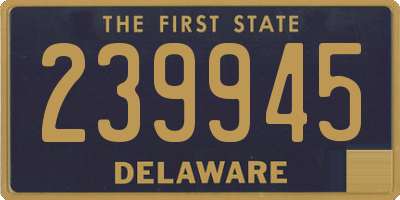 DE license plate 239945