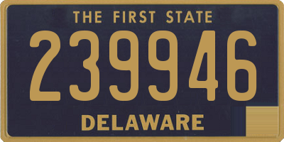 DE license plate 239946