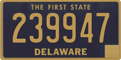 DE license plate 239947