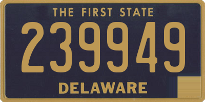 DE license plate 239949