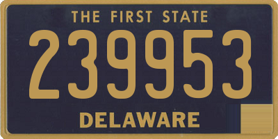 DE license plate 239953