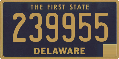 DE license plate 239955