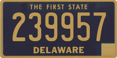 DE license plate 239957