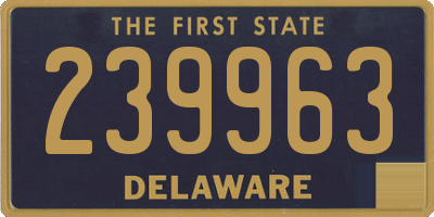 DE license plate 239963
