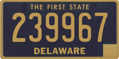 DE license plate 239967