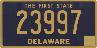 DE license plate 23997