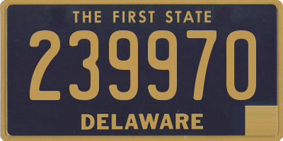 DE license plate 239970