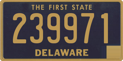 DE license plate 239971