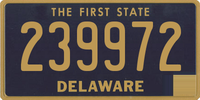 DE license plate 239972