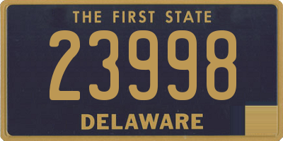 DE license plate 23998