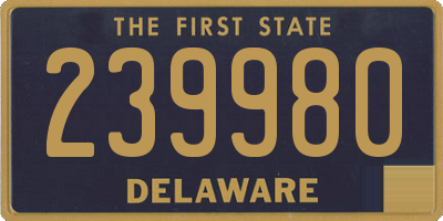 DE license plate 239980