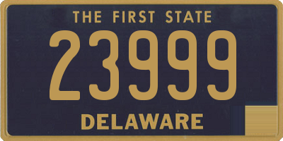 DE license plate 23999