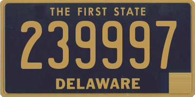 DE license plate 239997