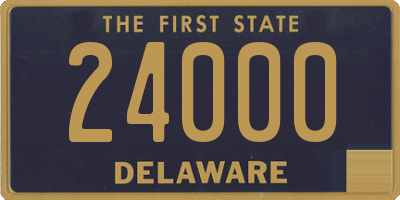 DE license plate 24000