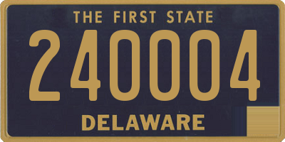 DE license plate 240004