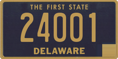 DE license plate 24001