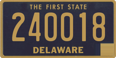 DE license plate 240018
