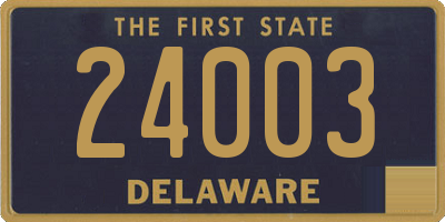 DE license plate 24003