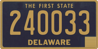 DE license plate 240033