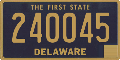 DE license plate 240045