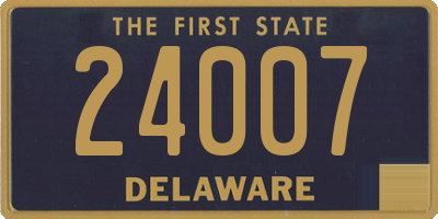 DE license plate 24007