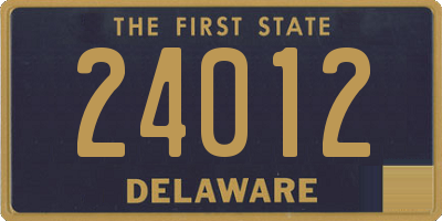 DE license plate 24012