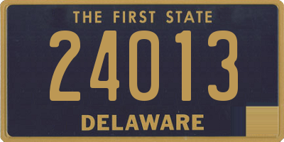 DE license plate 24013