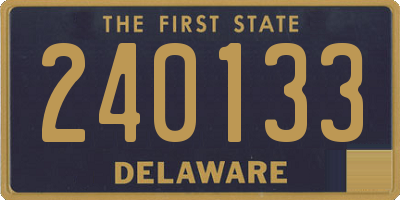 DE license plate 240133
