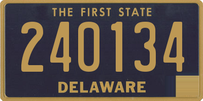 DE license plate 240134