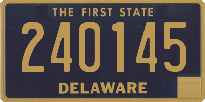 DE license plate 240145