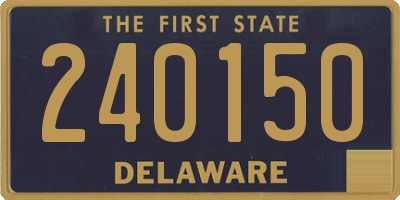 DE license plate 240150